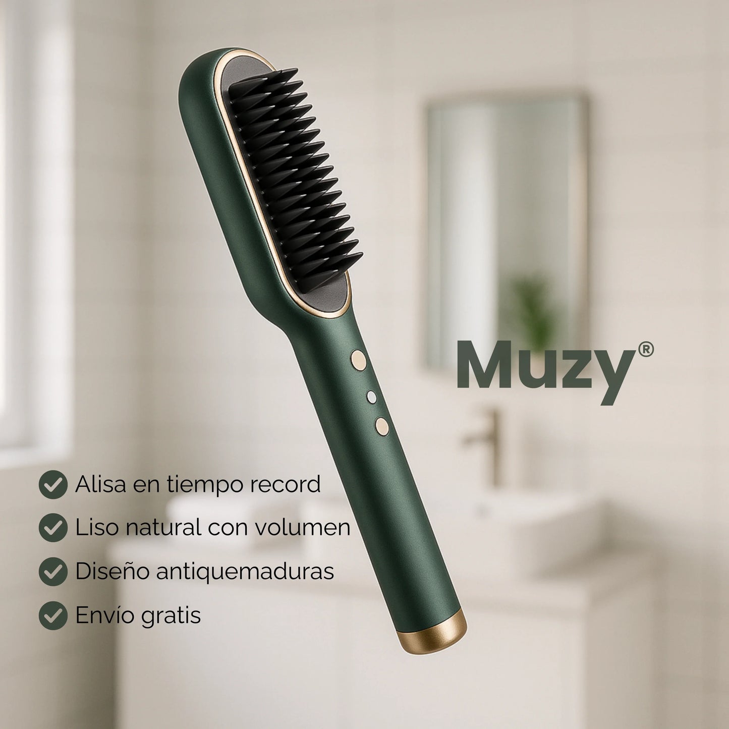 Muzy | Cepillo Alisador Premium
