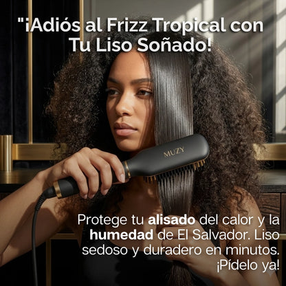 Muzy | Cepillo Alisador Profesional Portátil