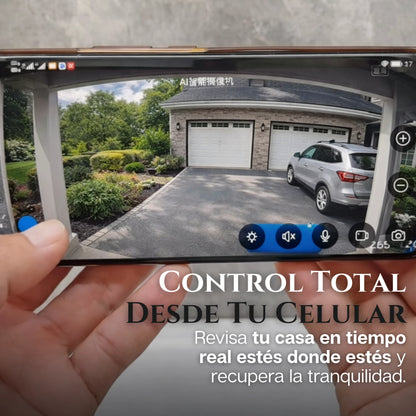 SecureBeam | Cámara Inteligente Tipo Foco de 360 Grados