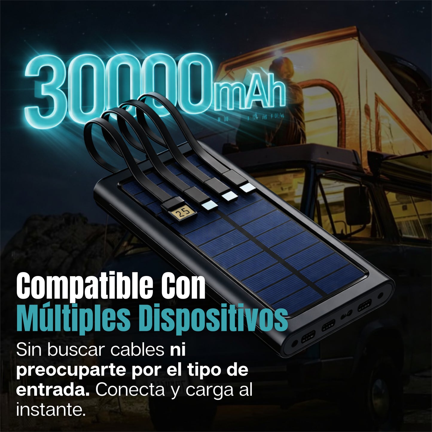 PowerCore | Batería Solar Portátil Todo en Uno