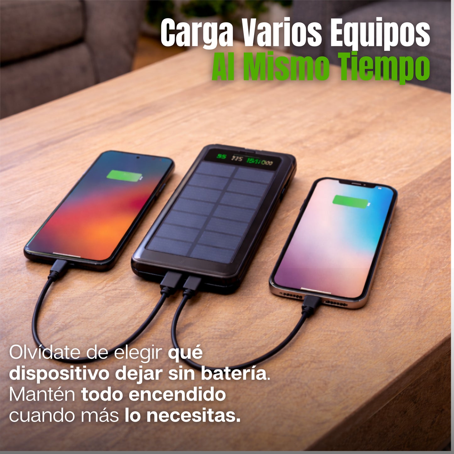 PowerCore | Batería Solar Portátil Todo en Uno