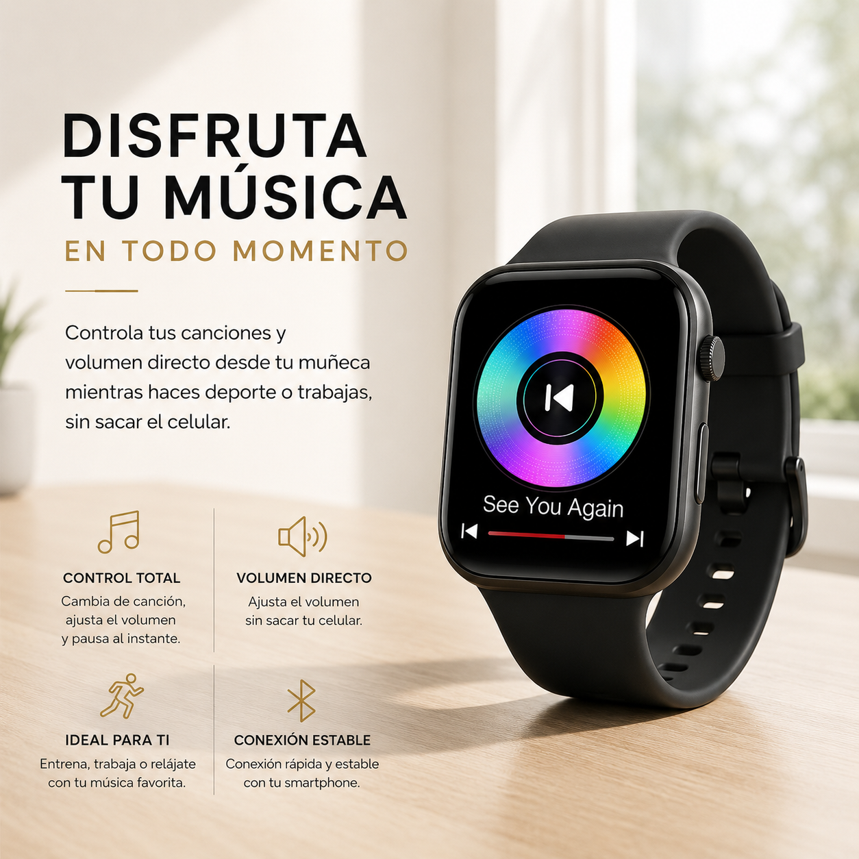 SmartPulse S9 | Smartwatch con 7 correas Extra