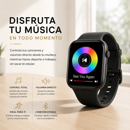 SmartPulse S9 | Smartwatch con 7 correas Extra