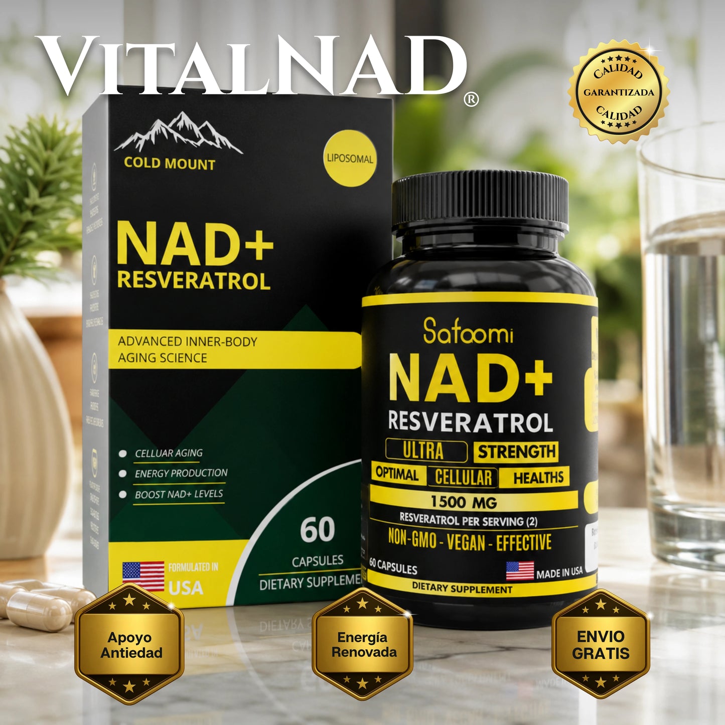 VitalNAD | Suplemento Nad+ Con Resveratrol Concentrado